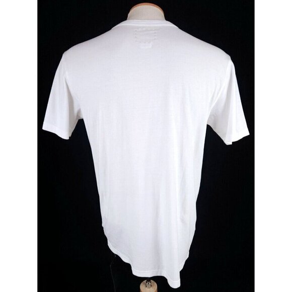 Visvim Logo-Print Cotton-Jersey T-Shirt Size M White Red Mens NWT - Picture 6 of 16